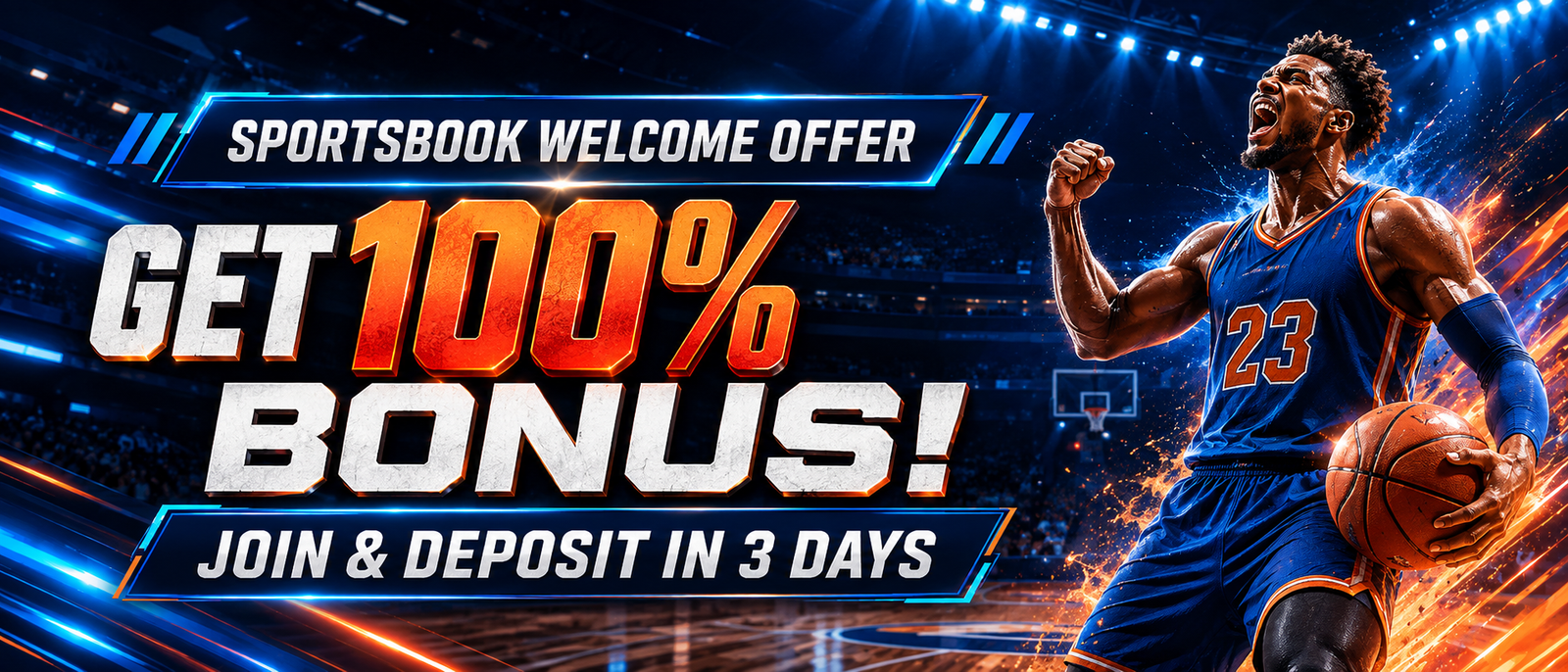 100% Sportsbook Welcome Bonus